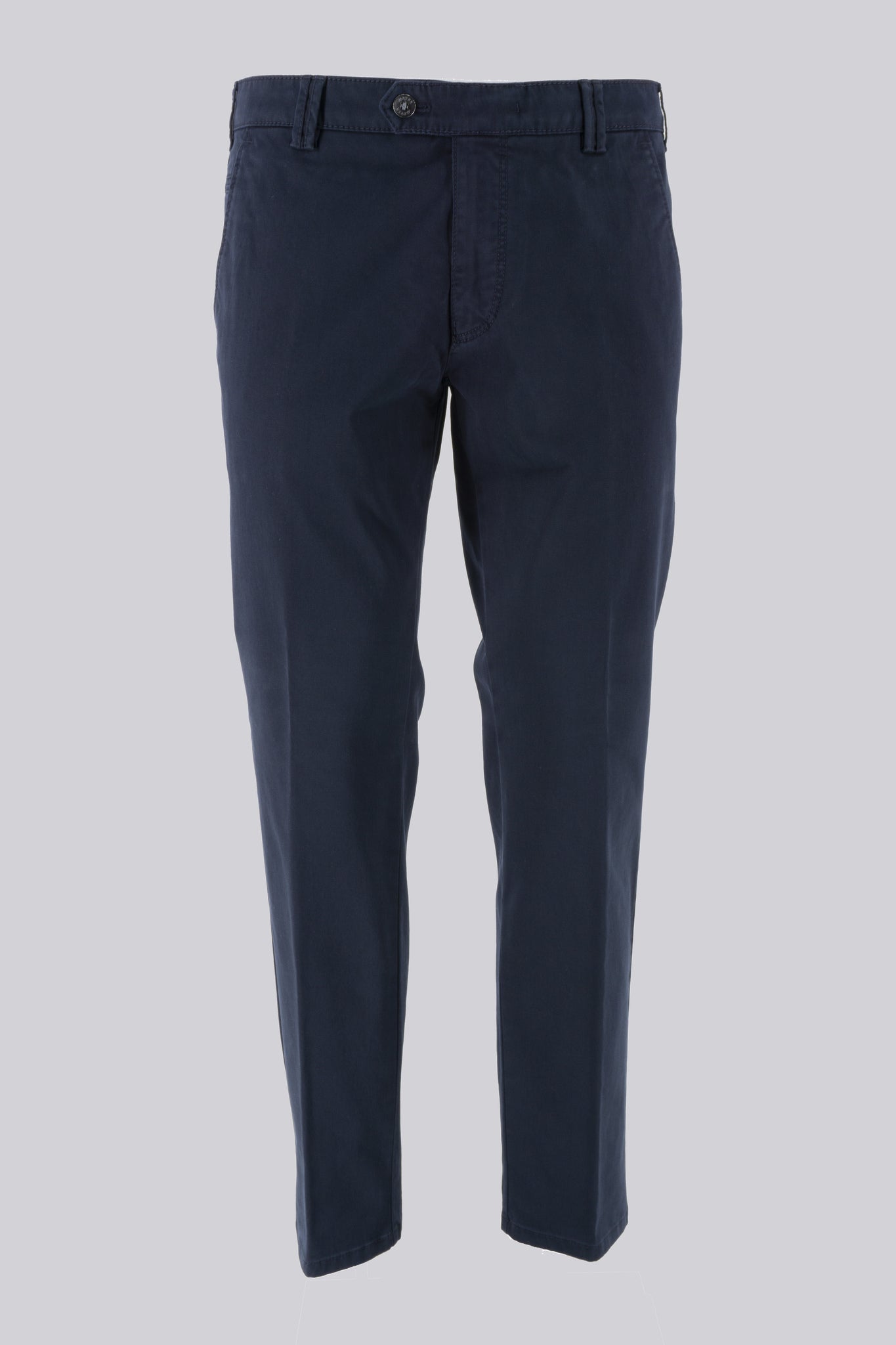 Chino In Pure Organic Cotton / Blu - Ideal Moda