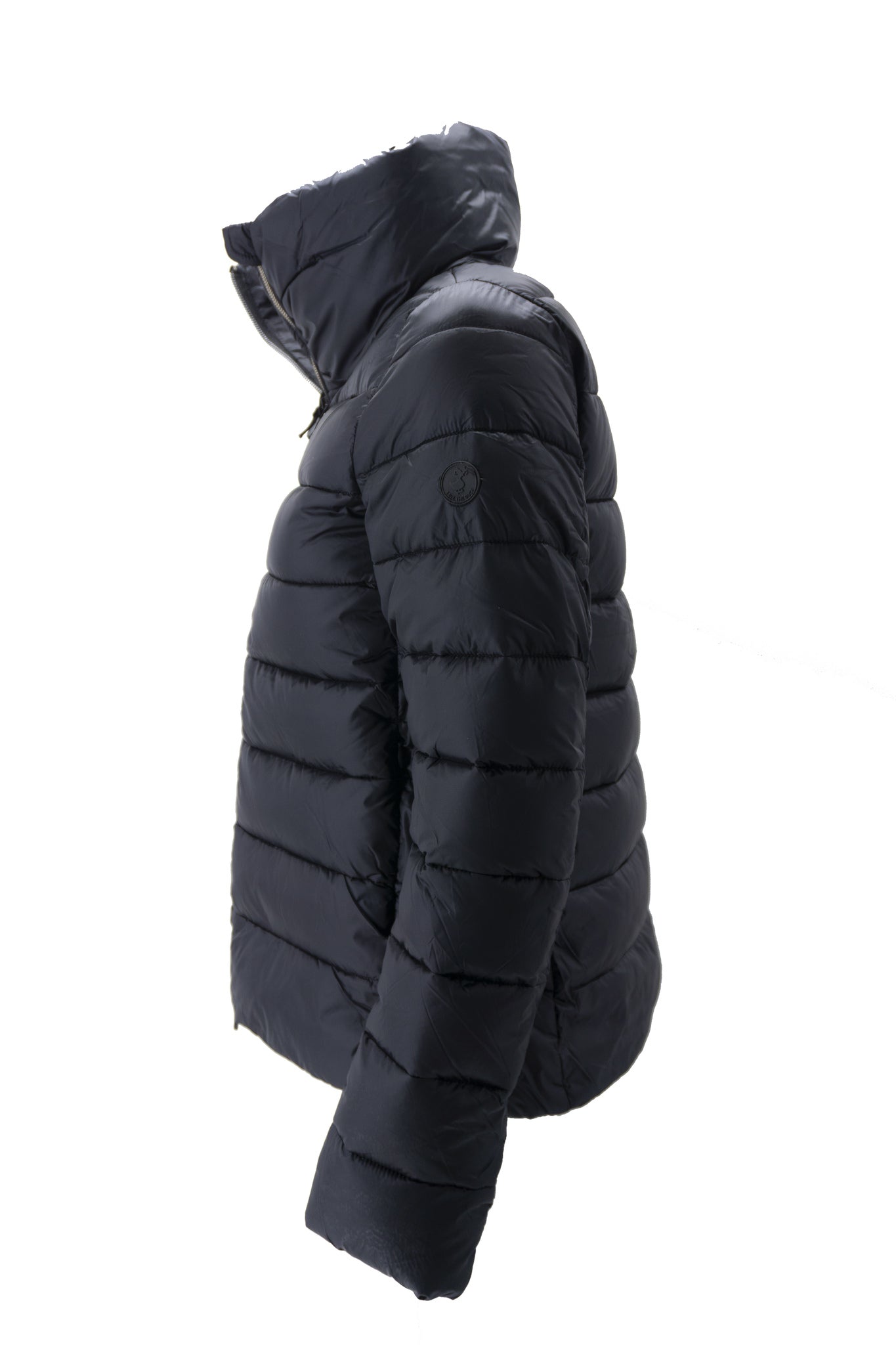 Giubbotto trapuntato con collo in piedi / Nero - Ideal Moda