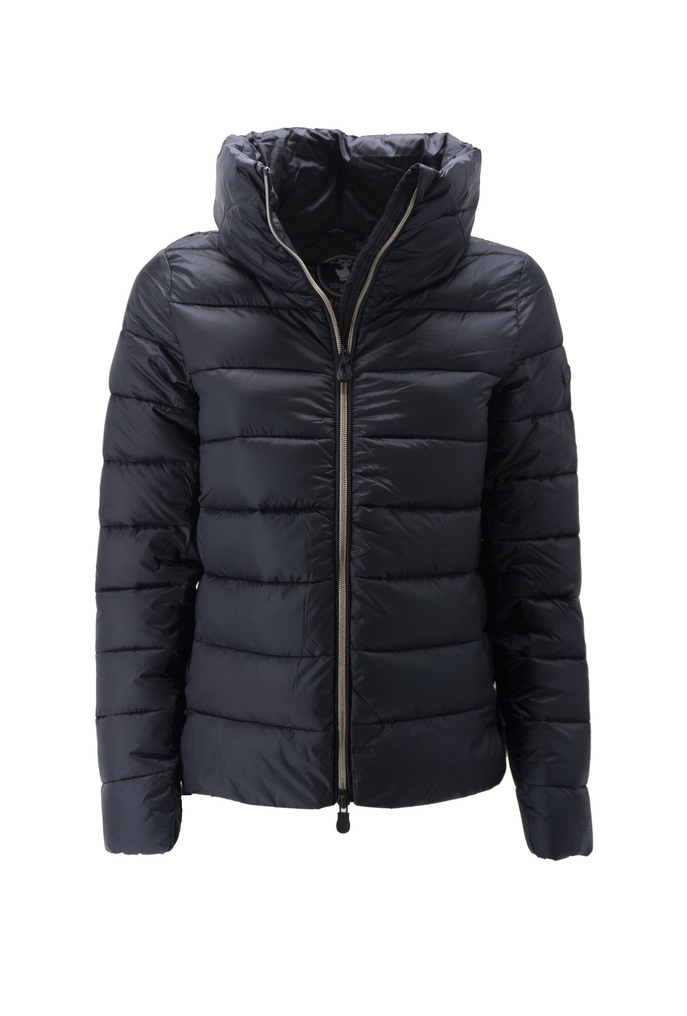 Giubbotto trapuntato con collo in piedi / Nero - Ideal Moda