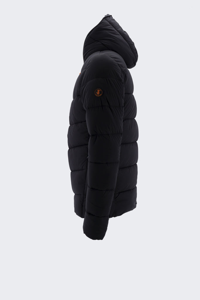 Giacca in Tessuto Elasticizzato / Nero - Ideal Moda