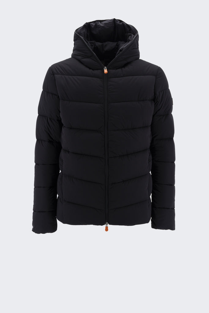 Giacca in Tessuto Elasticizzato / Nero - Ideal Moda