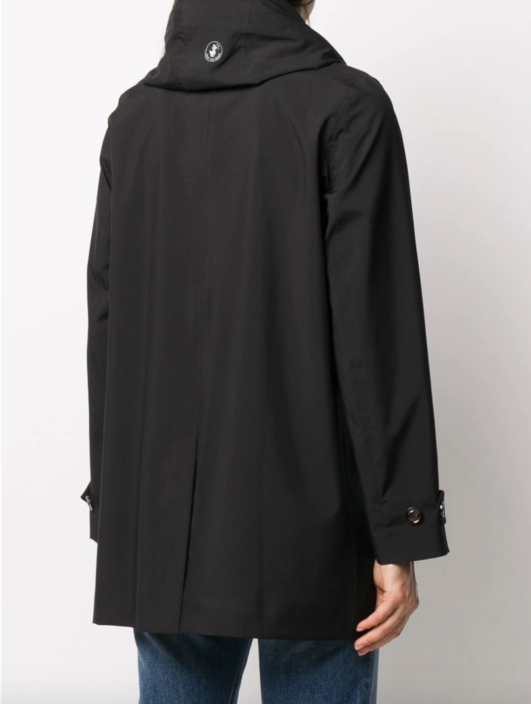 Impermeabile con cappuccio / Nero - Ideal Moda