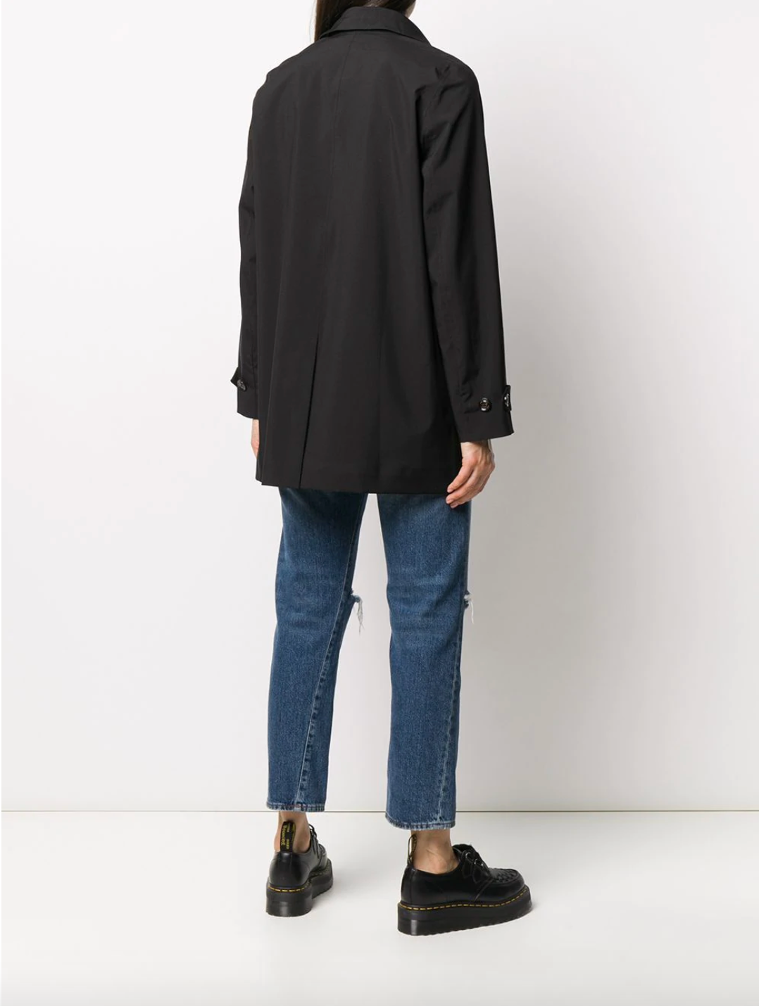 Impermeabile con cappuccio / Nero - Ideal Moda