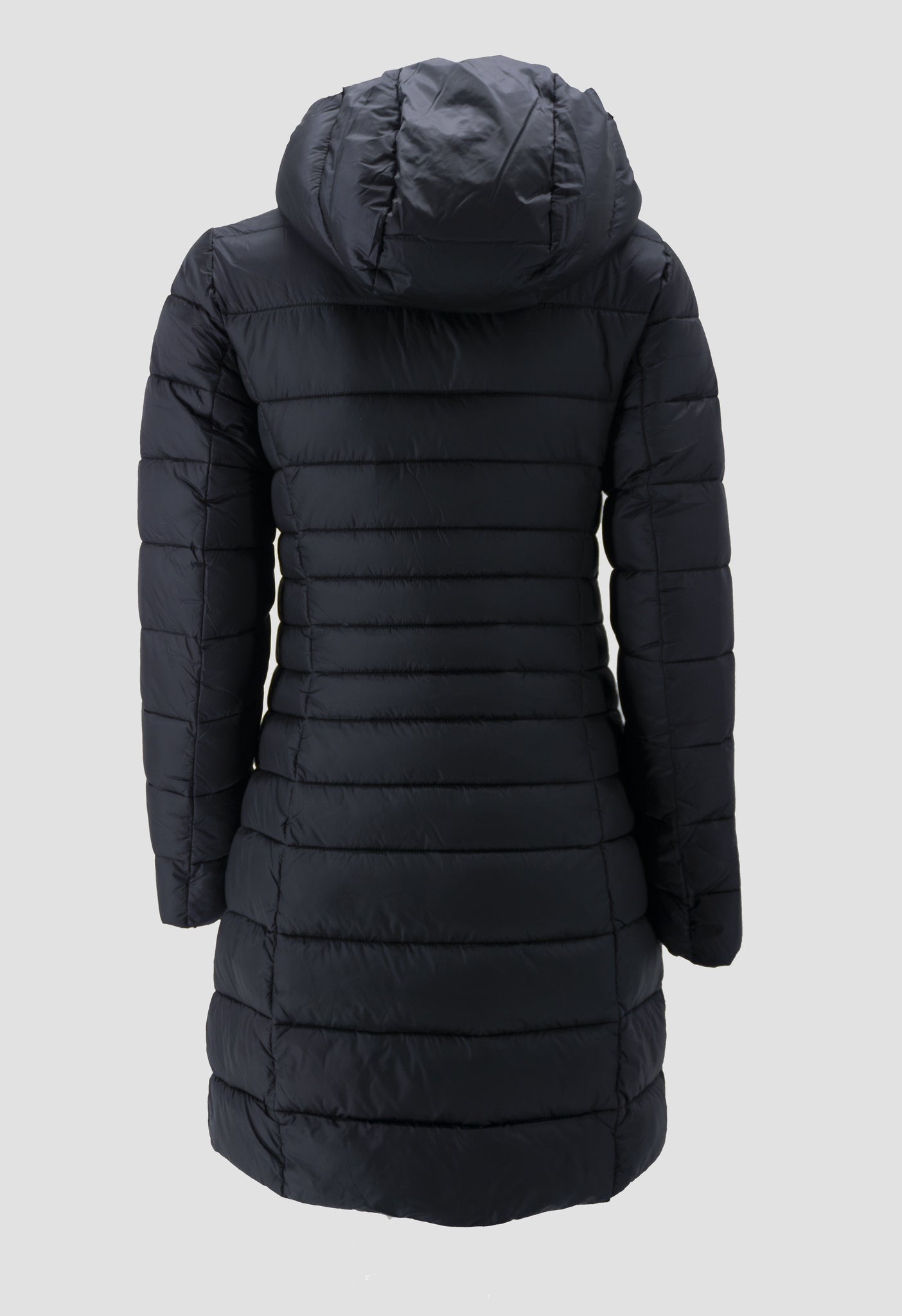 Piumino Lungo Eco in Nylon / Nero - Ideal Moda