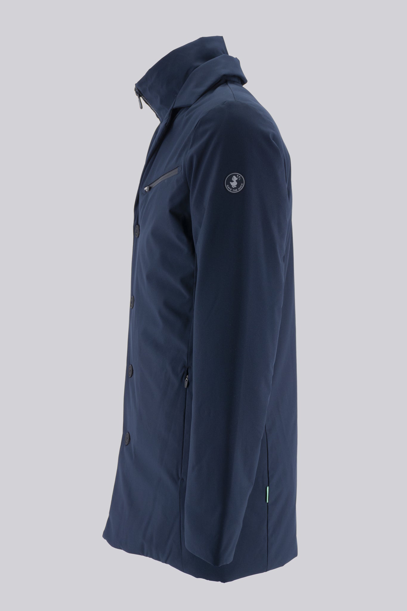 Trench con Pettorina / Blu - Ideal Moda