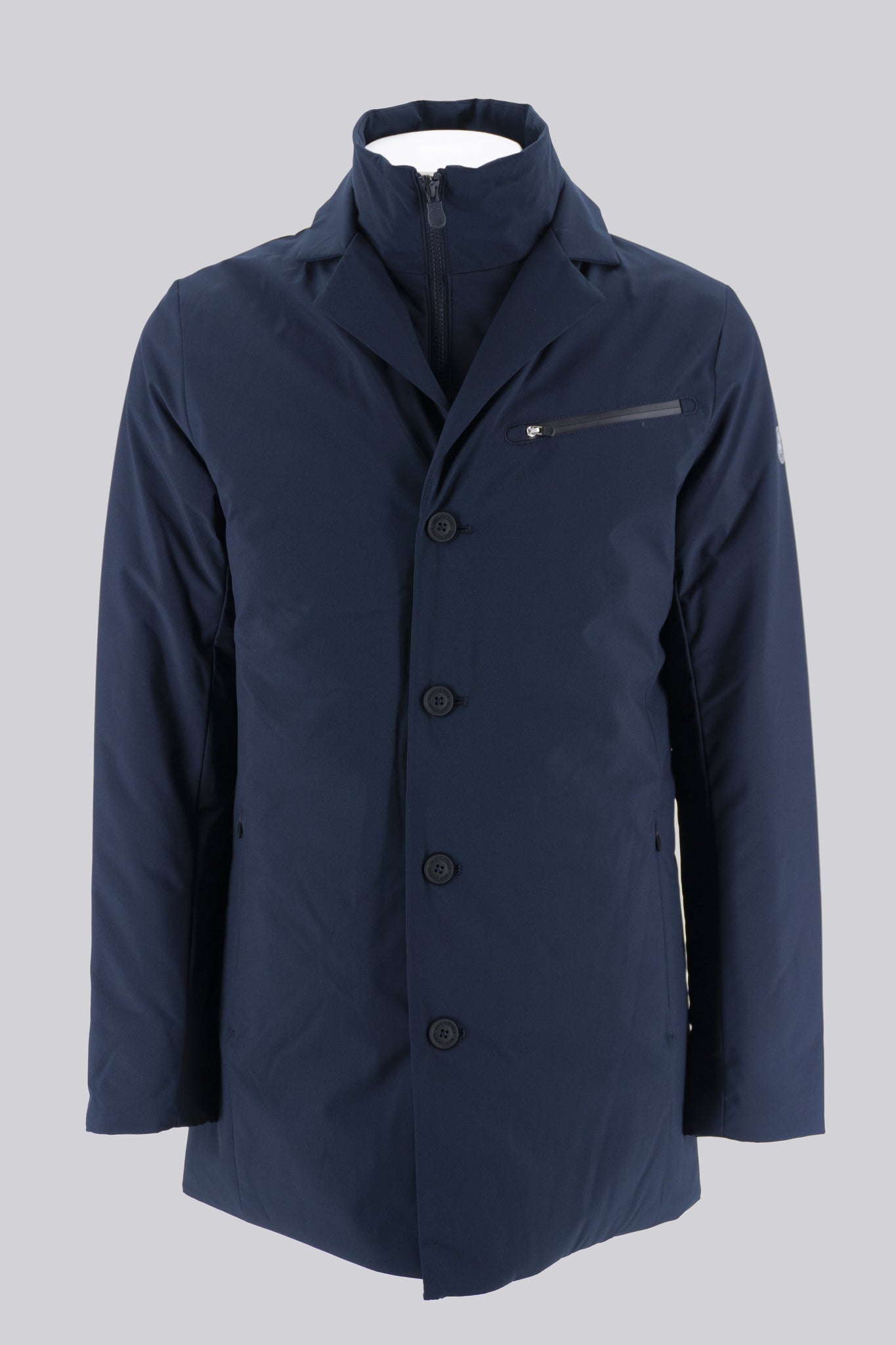 Trench con Pettorina / Blu - Ideal Moda