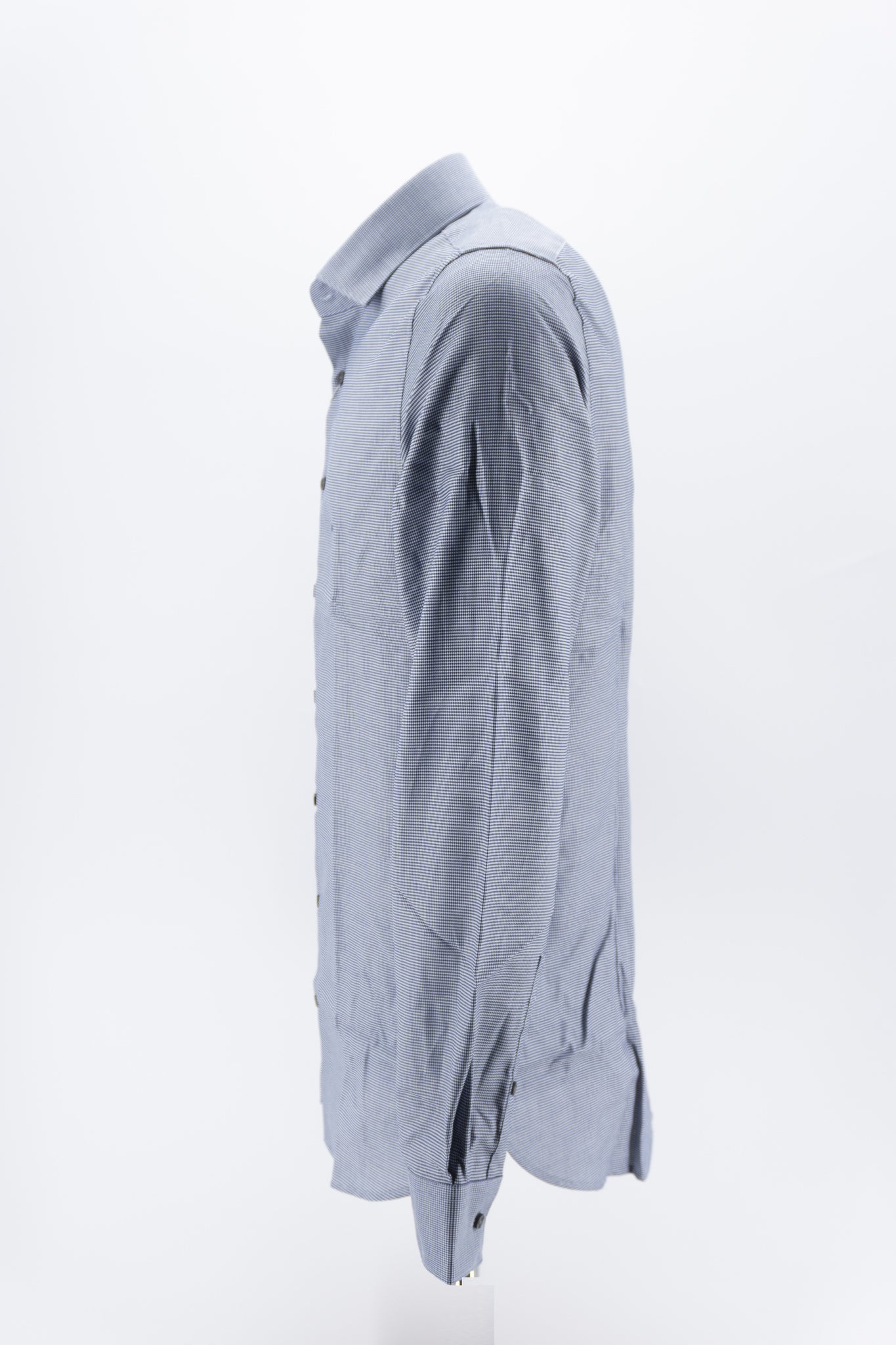 Camicia Slim a Fantasia / Blu - Ideal Moda