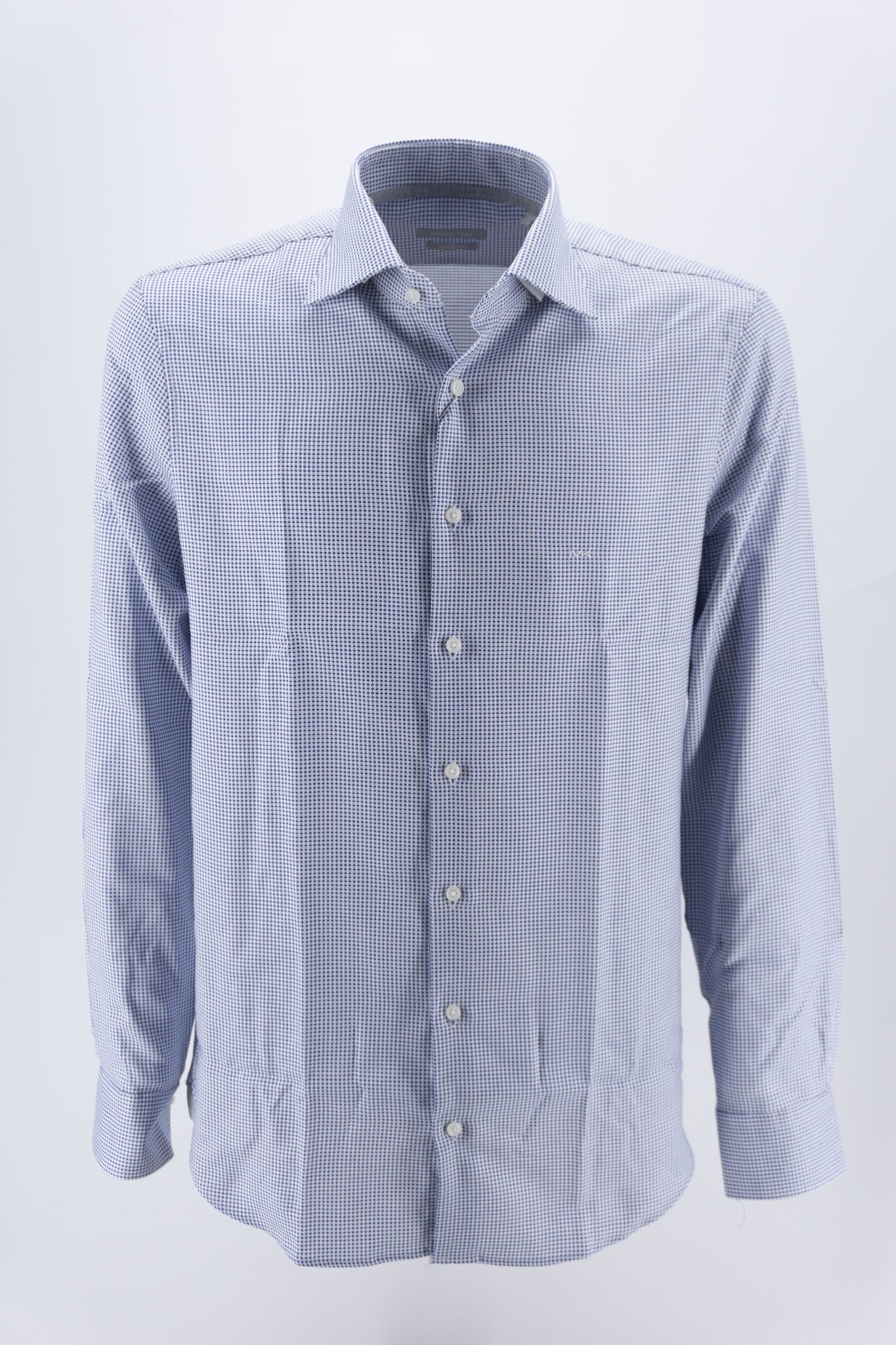 Camicia Taylor a Fantasia / Blu - Ideal Moda