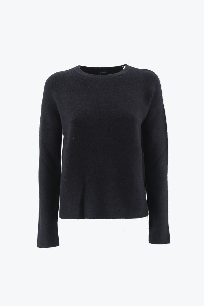 Maglia Girocollo / Nero - Ideal Moda