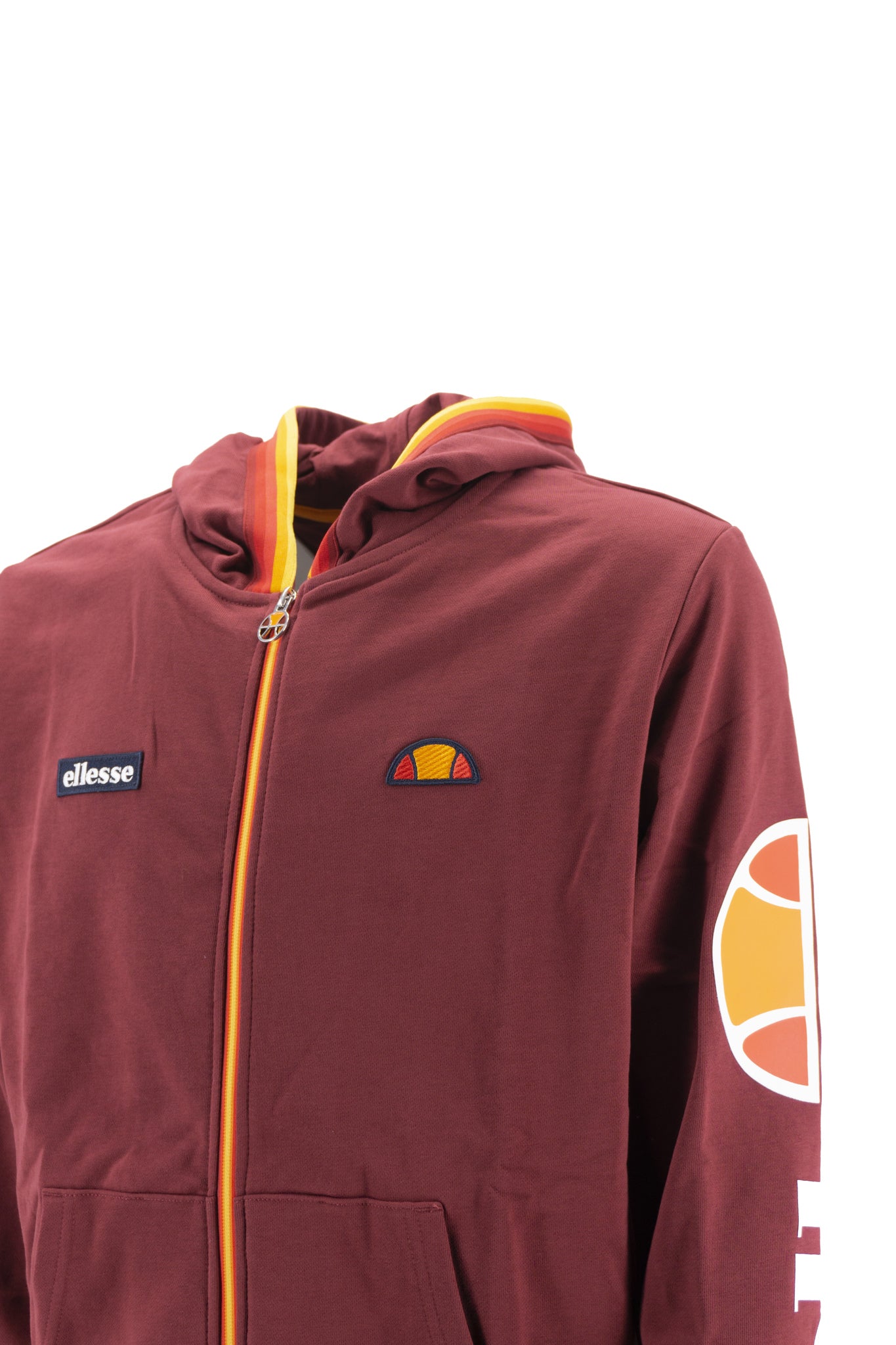 Felpa con Zip Intera / Bordeaux - Ideal Moda