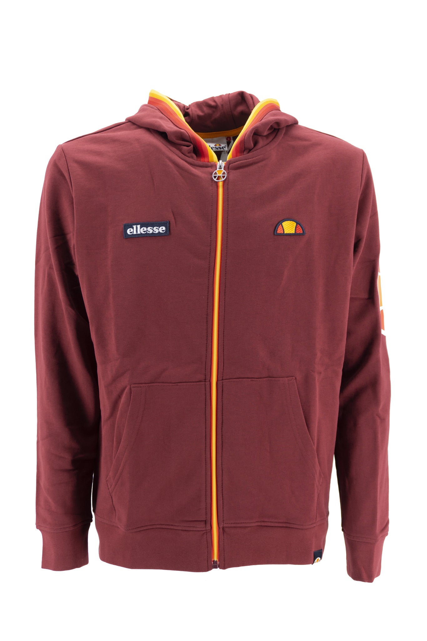Felpa con Zip Intera / Bordeaux - Ideal Moda