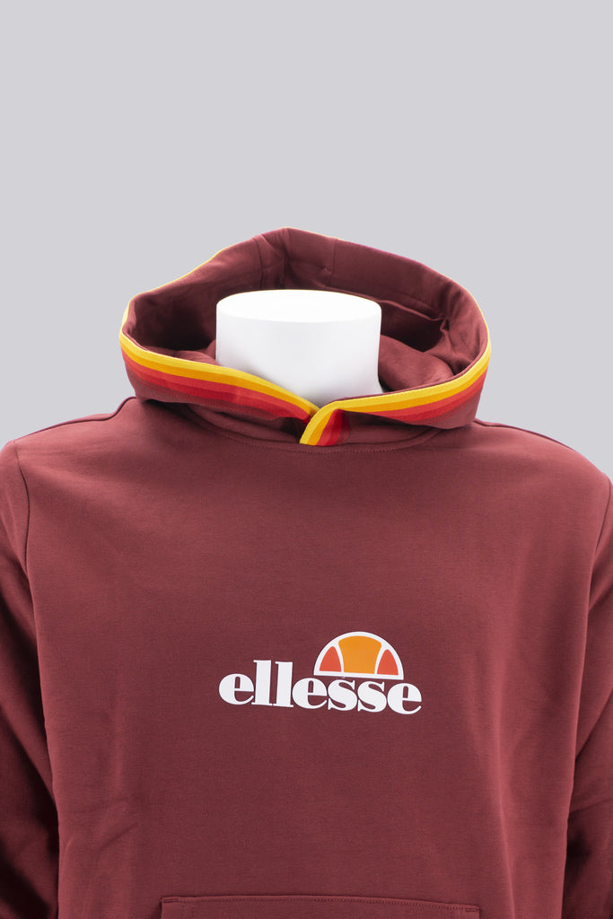 Felpa con Cappuccio Hoody Rainbow / Bordeaux - Ideal Moda