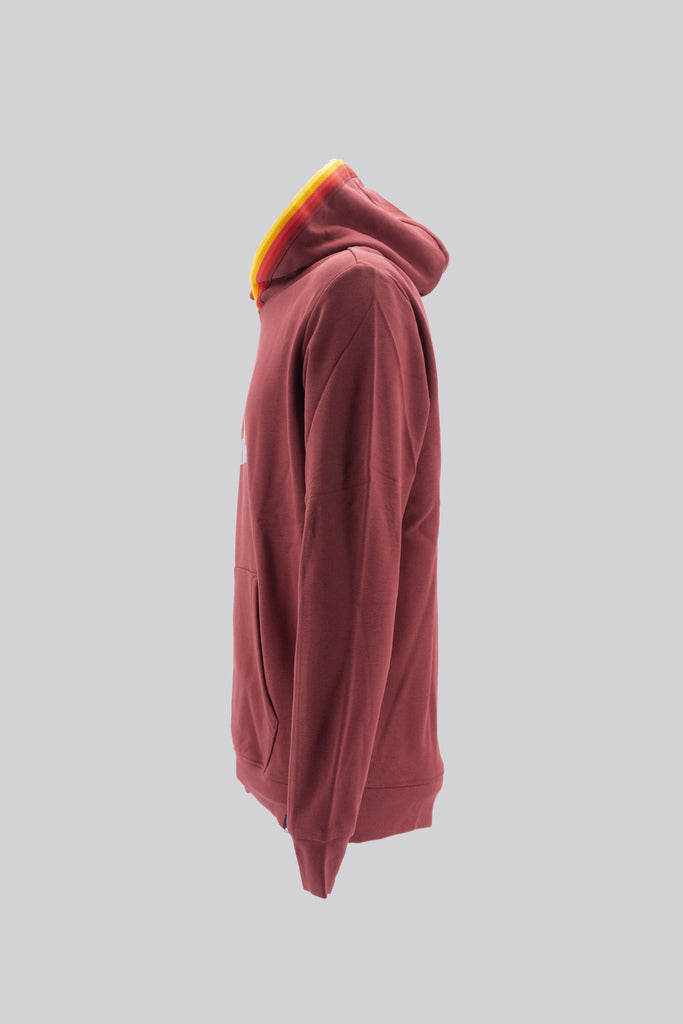 Felpa con Cappuccio Hoody Rainbow / Bordeaux - Ideal Moda