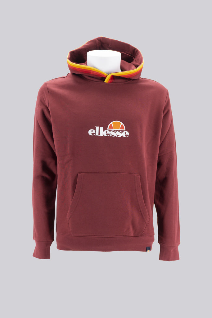 Felpa con Cappuccio Hoody Rainbow / Bordeaux - Ideal Moda