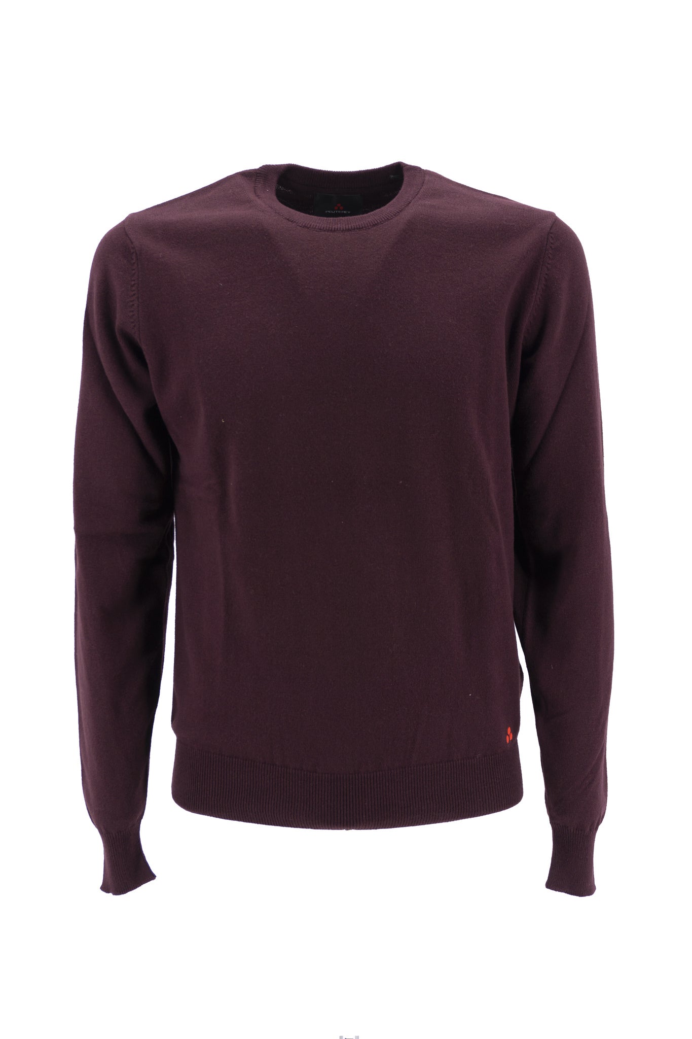 Maglia in Tricot Cotone e Lana / Bordeaux - Ideal Moda