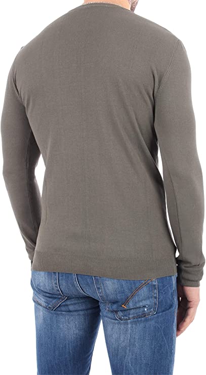 Maglia girocollo in filo / Beige - Ideal Moda