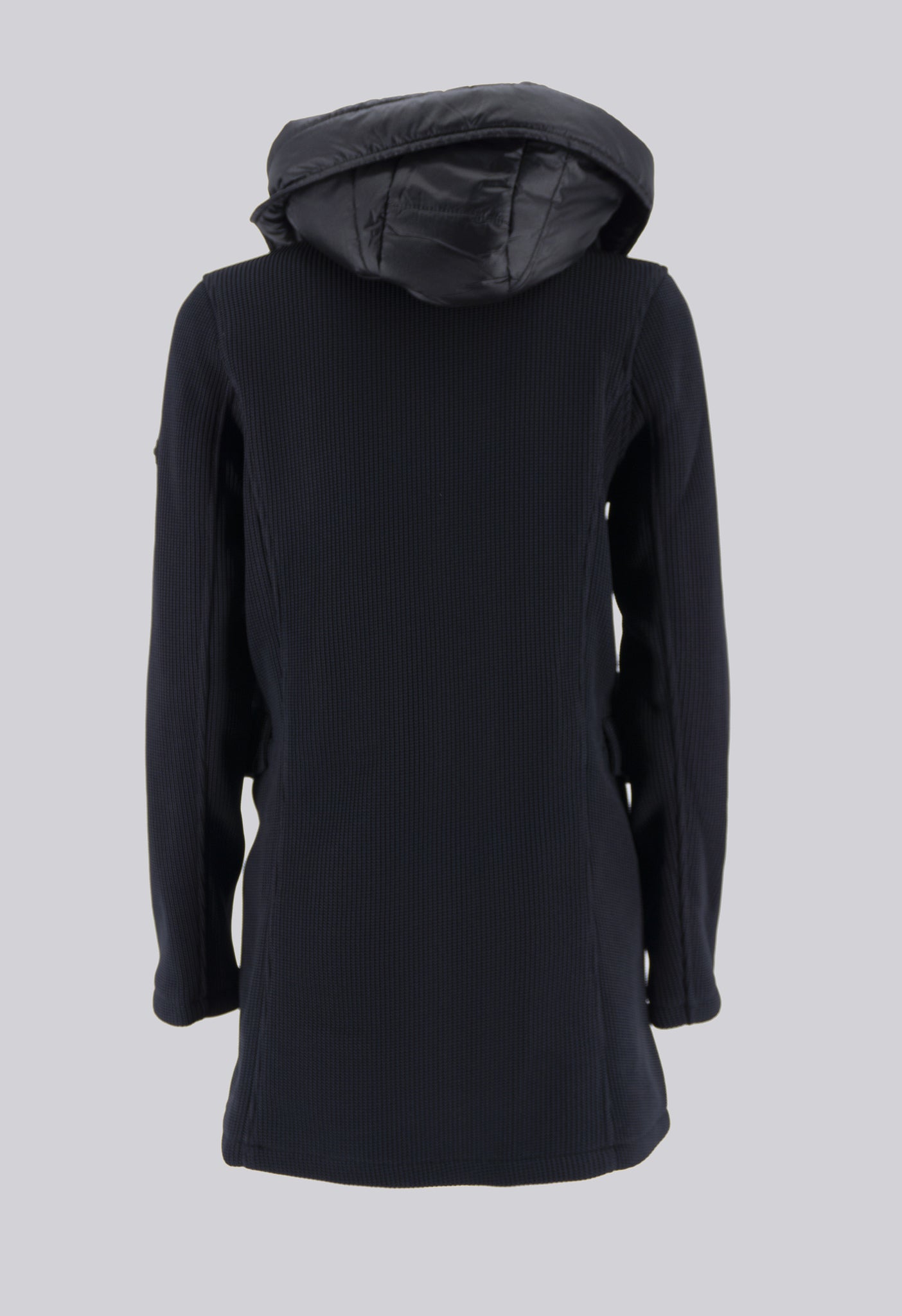 Giubbino Lungo in Tussuto / Nero - Ideal Moda