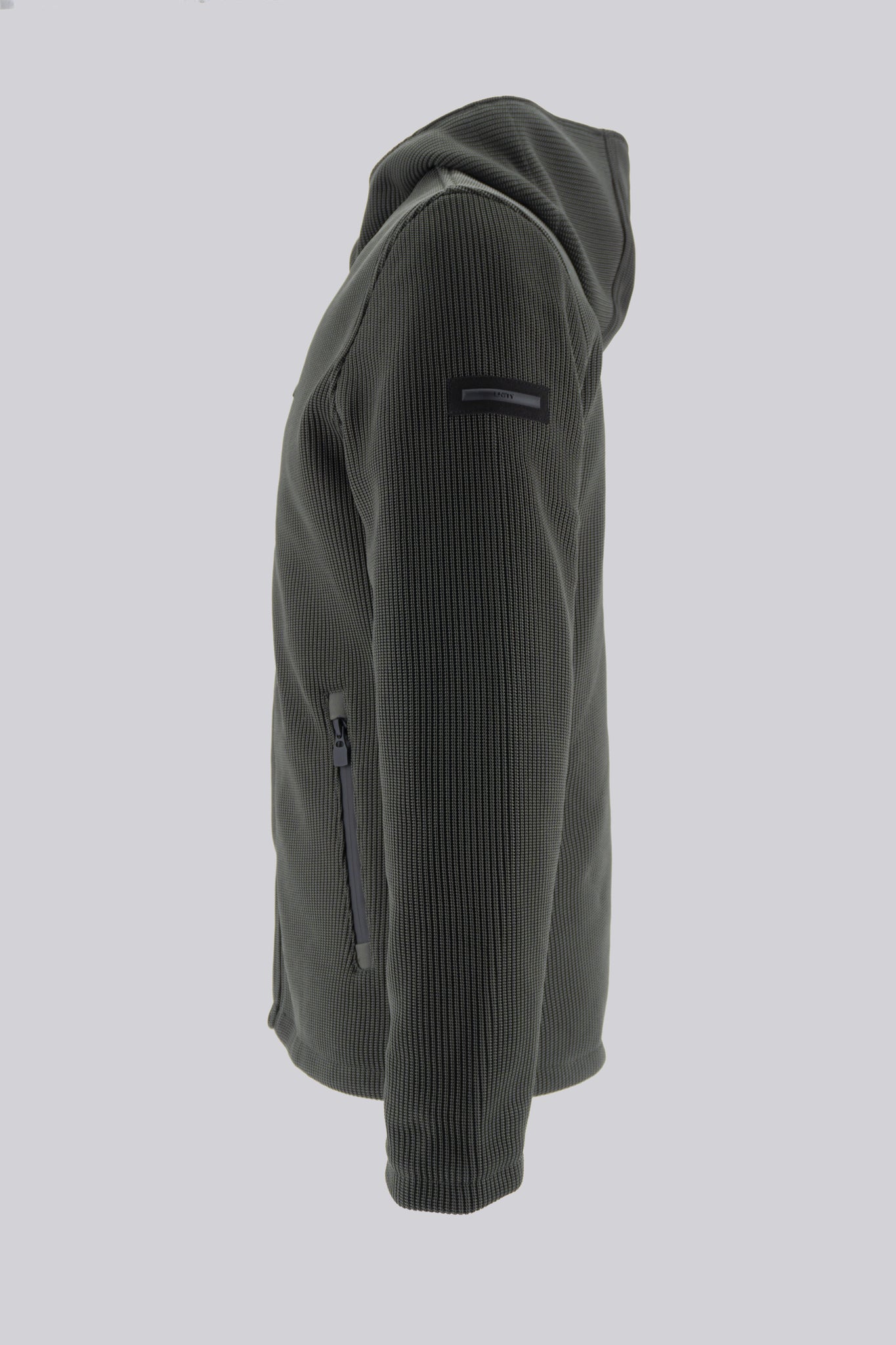 Giubbino Corto in Tussuto con Struttura a Maglia / Verde - Ideal Moda