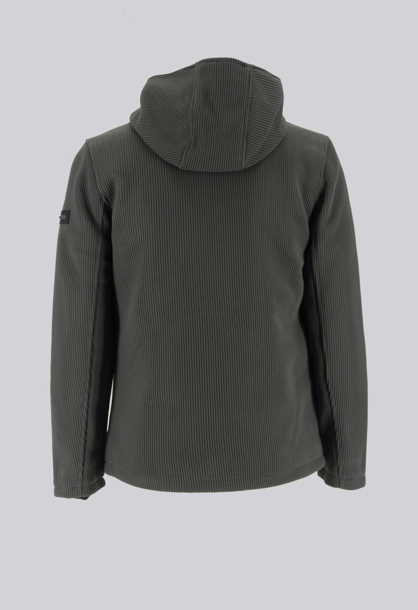 Giubbino Corto in Tussuto con Struttura a Maglia / Verde - Ideal Moda