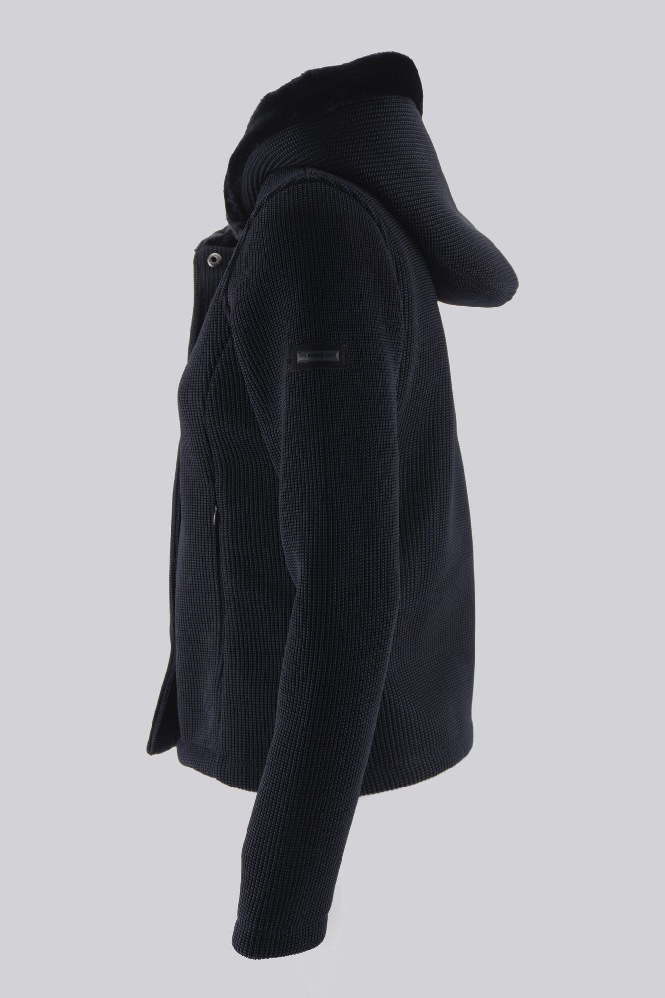 Giubbino Corto in Tussuto / Nero - Ideal Moda
