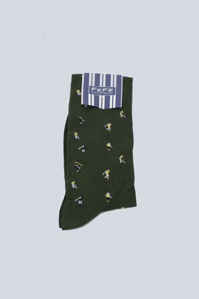 Calzino Uomo in Cotone / Verde - Ideal Moda