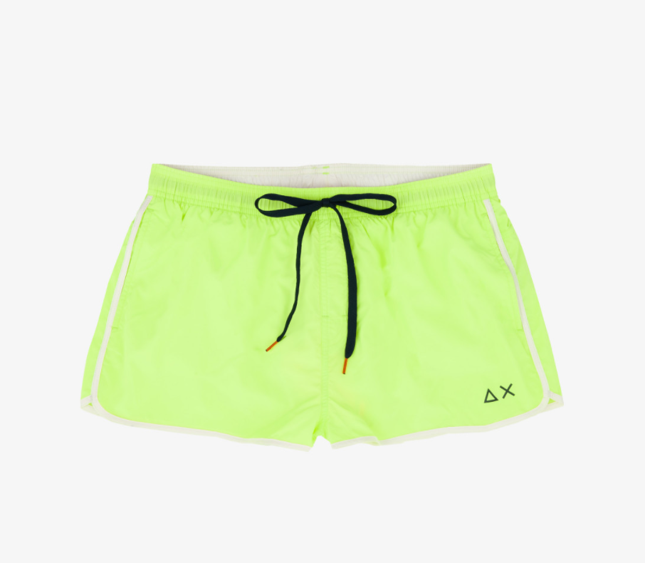 Pantaloncino da Mare con Contrasti / Giallo - Ideal Moda