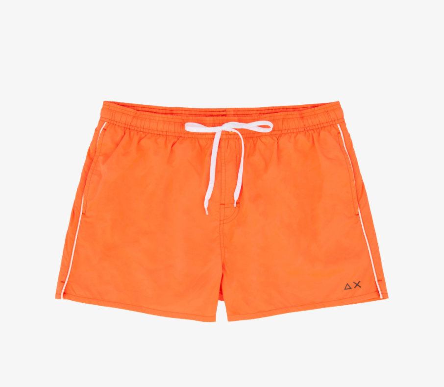 Pantaloncino da Mare Contrasti Fluo / Arancione - Ideal Moda
