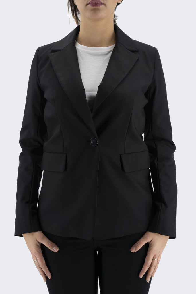 Giacca Monopetto / Nero - Ideal Moda