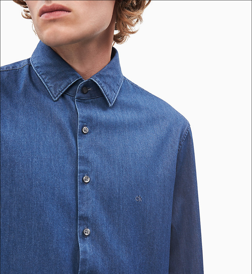 Camicia di jeans slim / Jeans - Ideal Moda