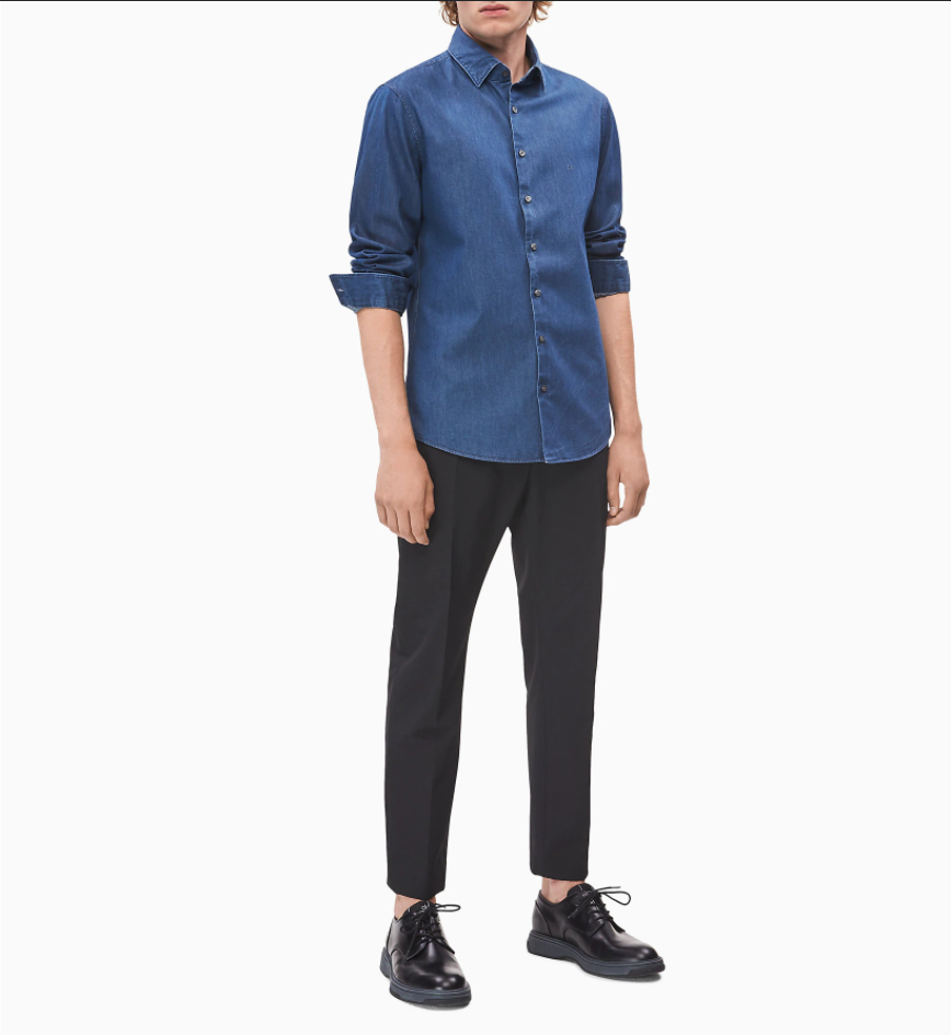 Camicia di jeans slim / Jeans - Ideal Moda