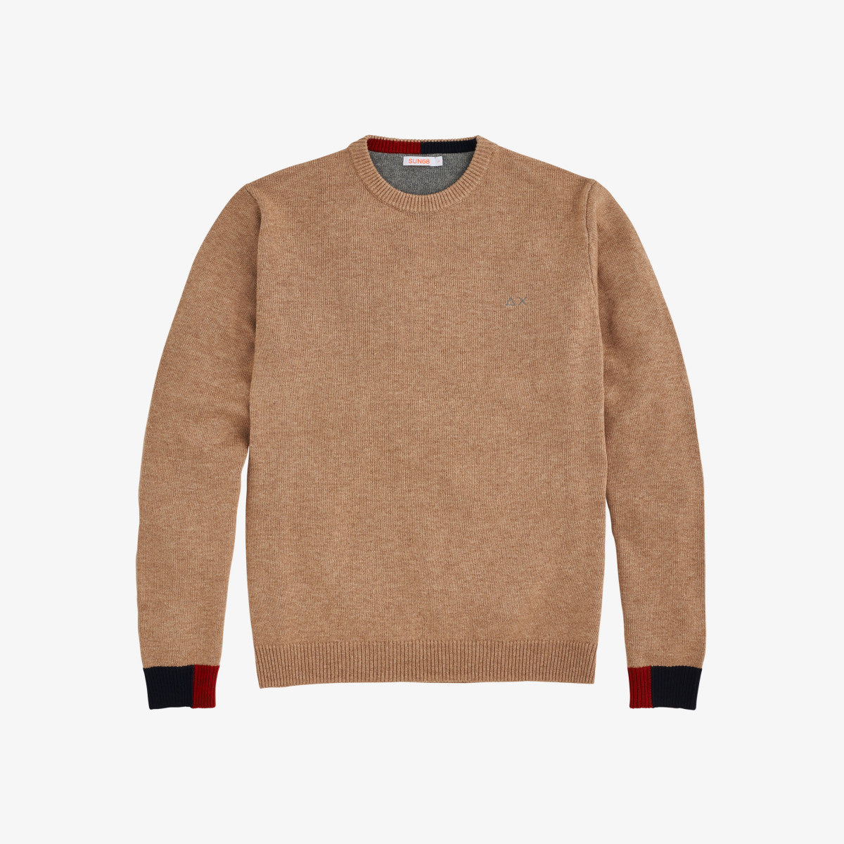 Round Solid Color Rib / Beige - Ideal Moda