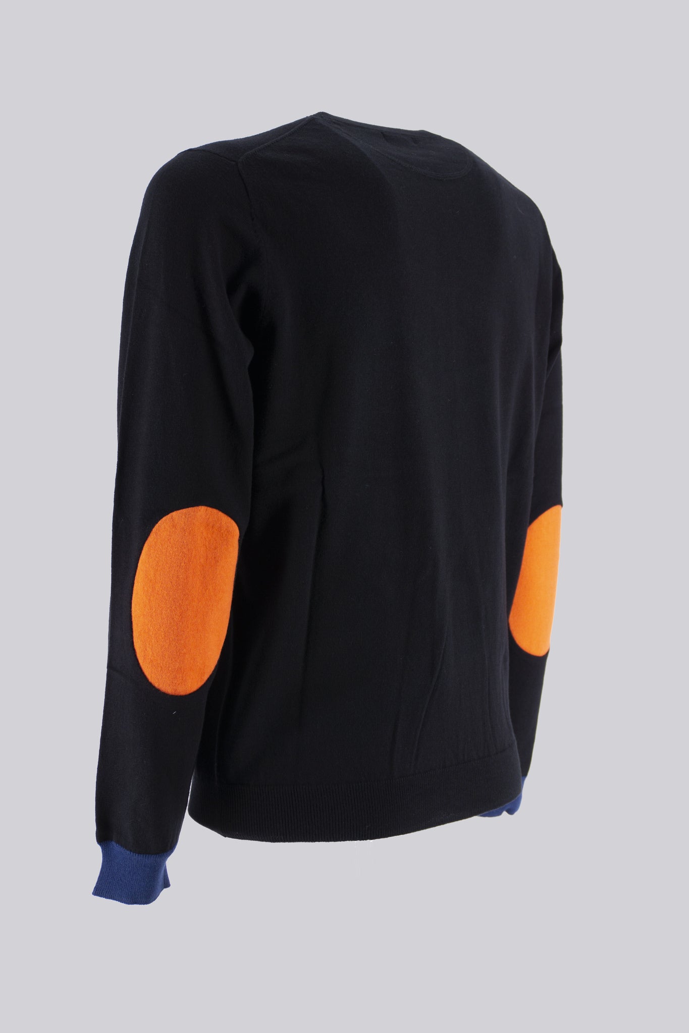 Round Elbow Contrast / Nero - Ideal Moda