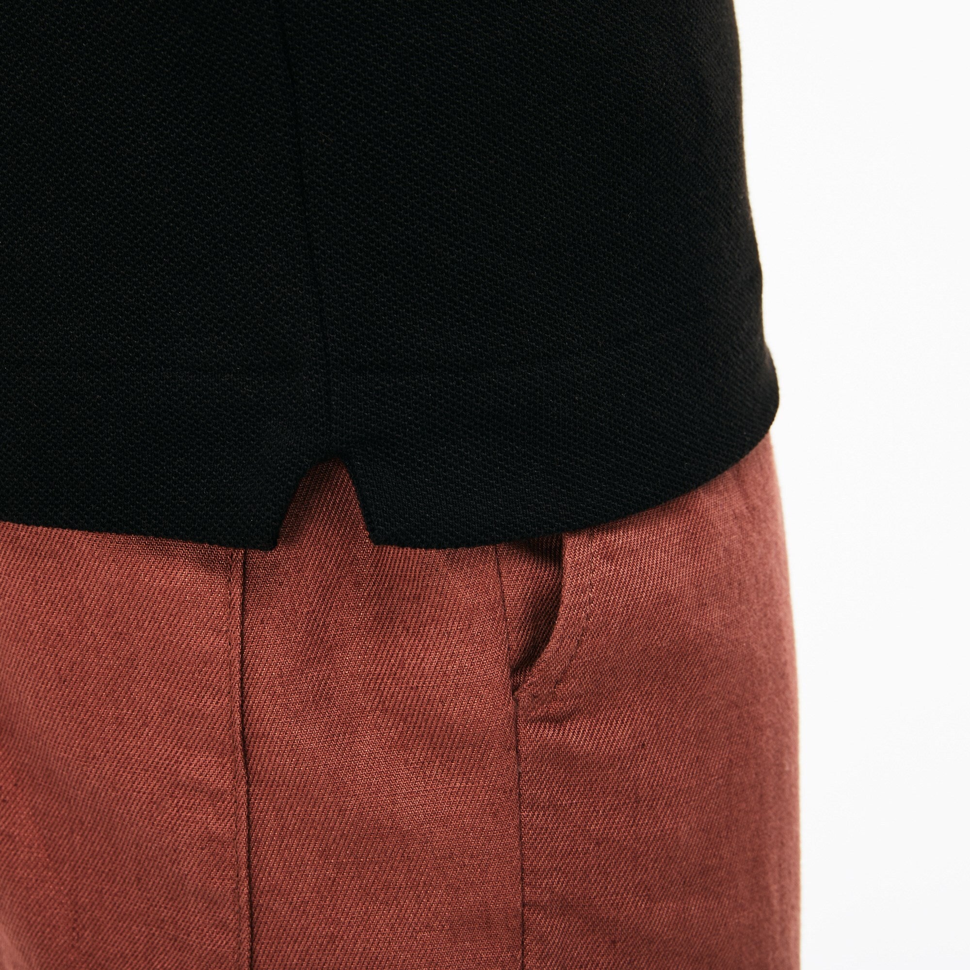 Polo Lacoste Classic Fit L.12.12 di taglio classico in petit piqué / Nero - Ideal Moda