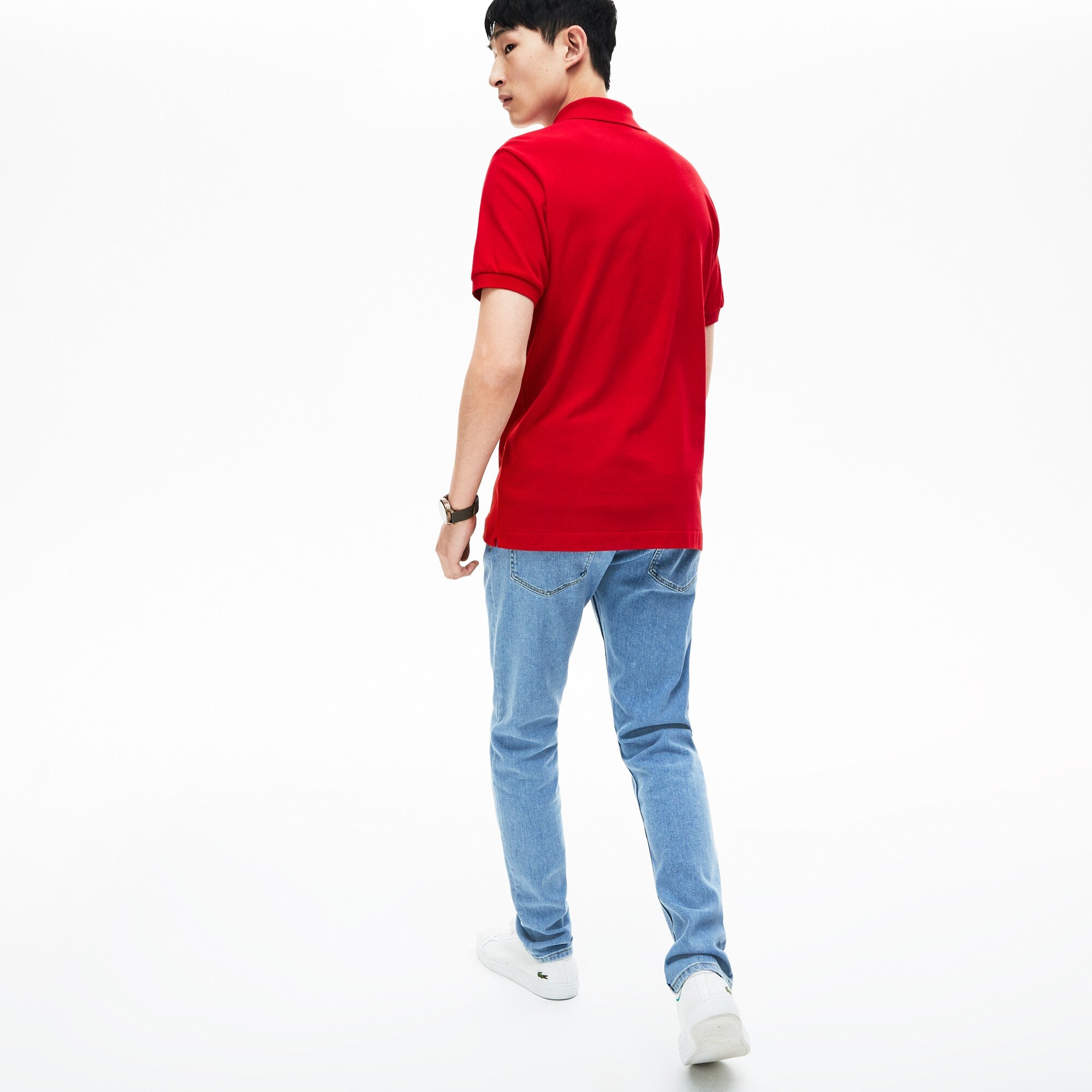Polo Lacoste Classic Fit L.12.12 di taglio classico in petit piqué / Rosso - Ideal Moda