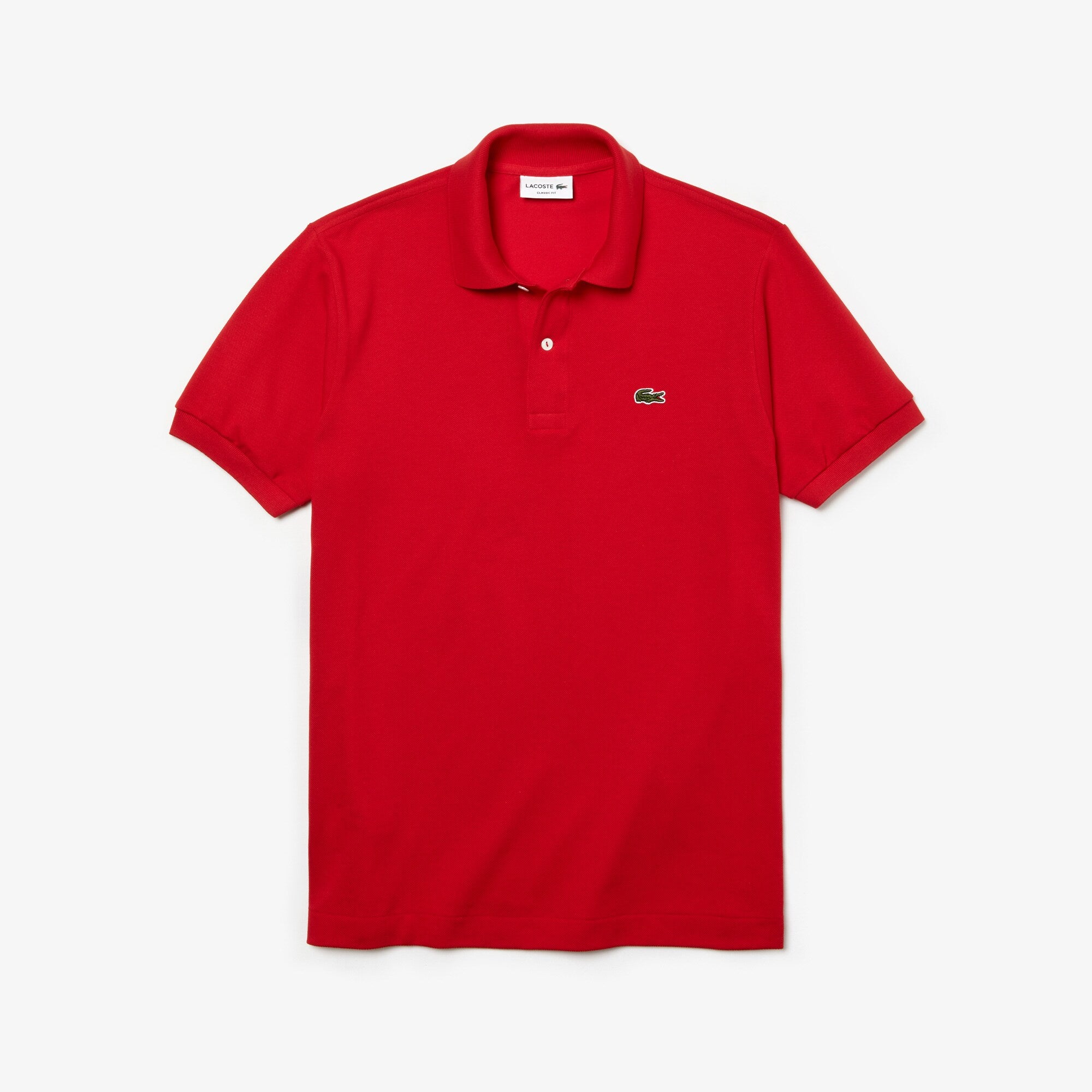 Polo Lacoste Classic Fit L.12.12 di taglio classico in petit piqué / Rosso - Ideal Moda