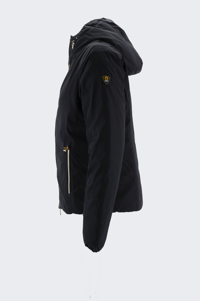 Piumino reversibile in Taffetas Linda / Nero - Ideal Moda