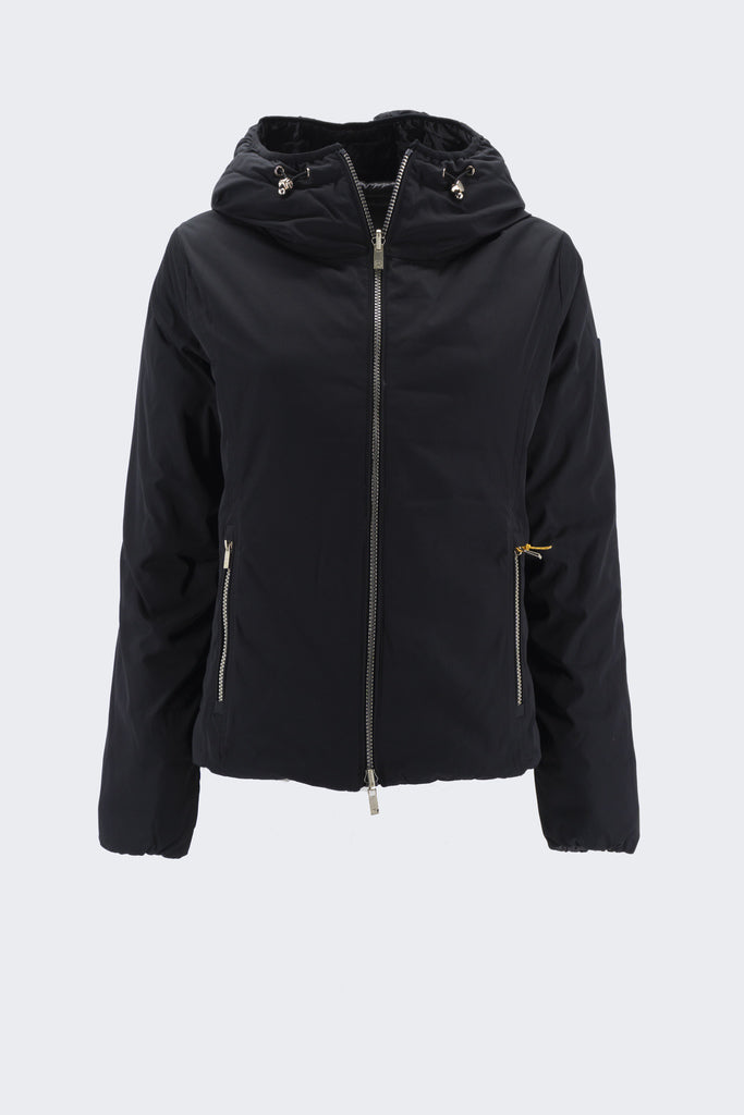 Piumino reversibile in Taffetas Linda / Nero - Ideal Moda