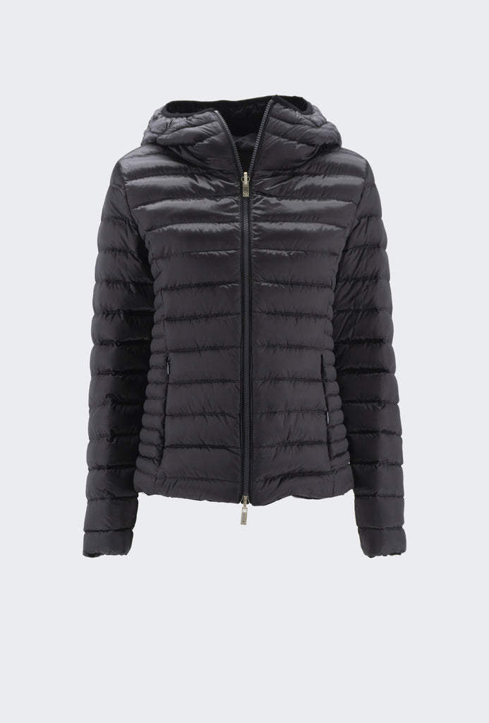 Piumino reversibile in Taffetas Linda / Nero - Ideal Moda