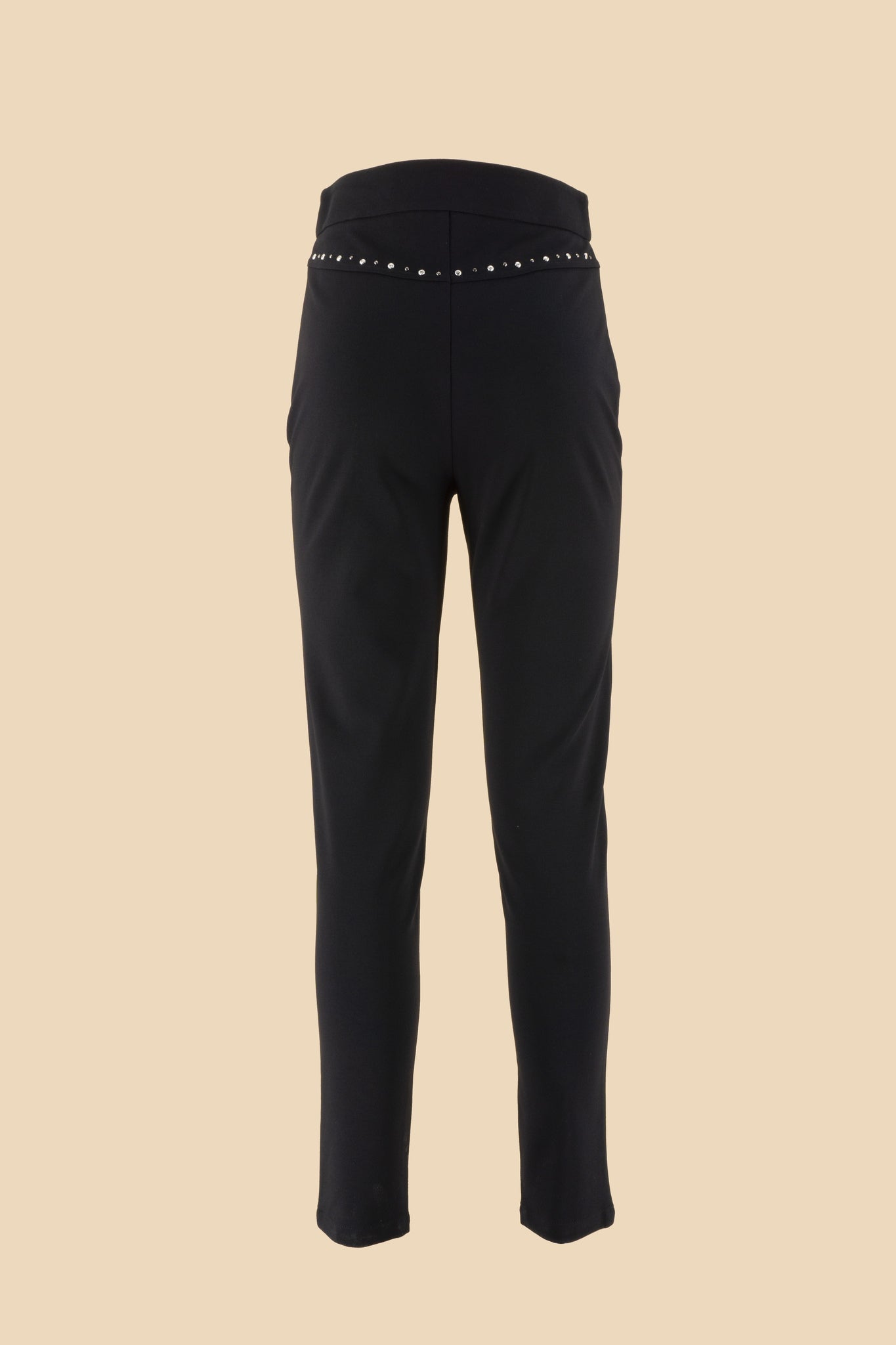 Pantalone con Borchie / Nero - Ideal Moda