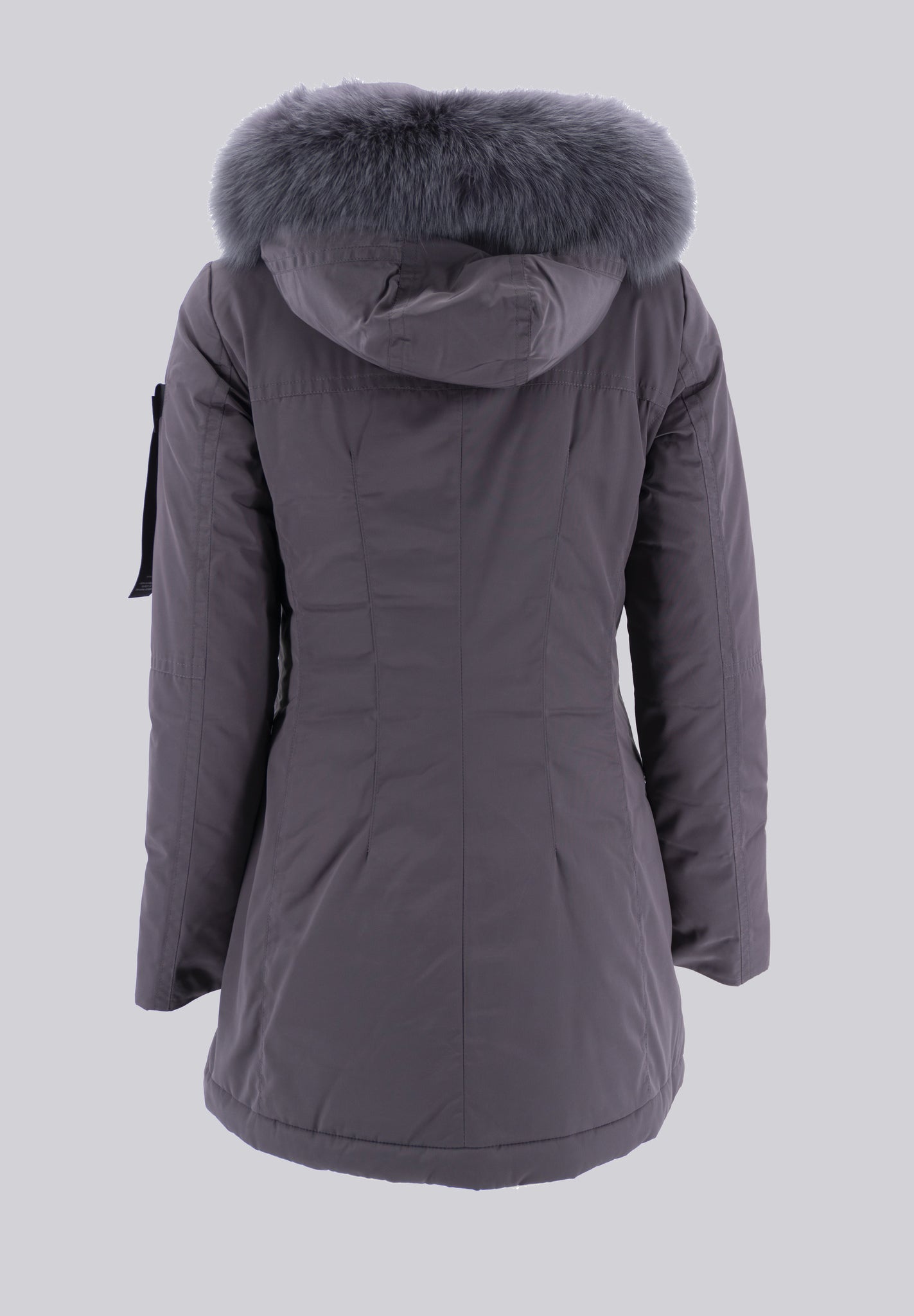 Piumino Liscio a Collo Alto / Viola - Ideal Moda