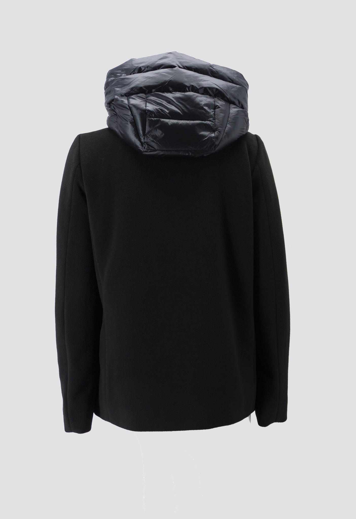 Cappotto Corto con Pettorina / Nero - Ideal Moda