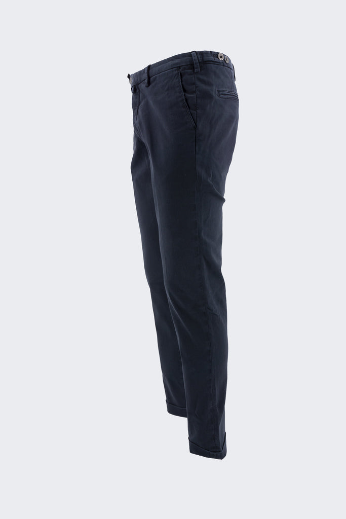 Pantalone Chino in Cotone / Blu - Ideal Moda