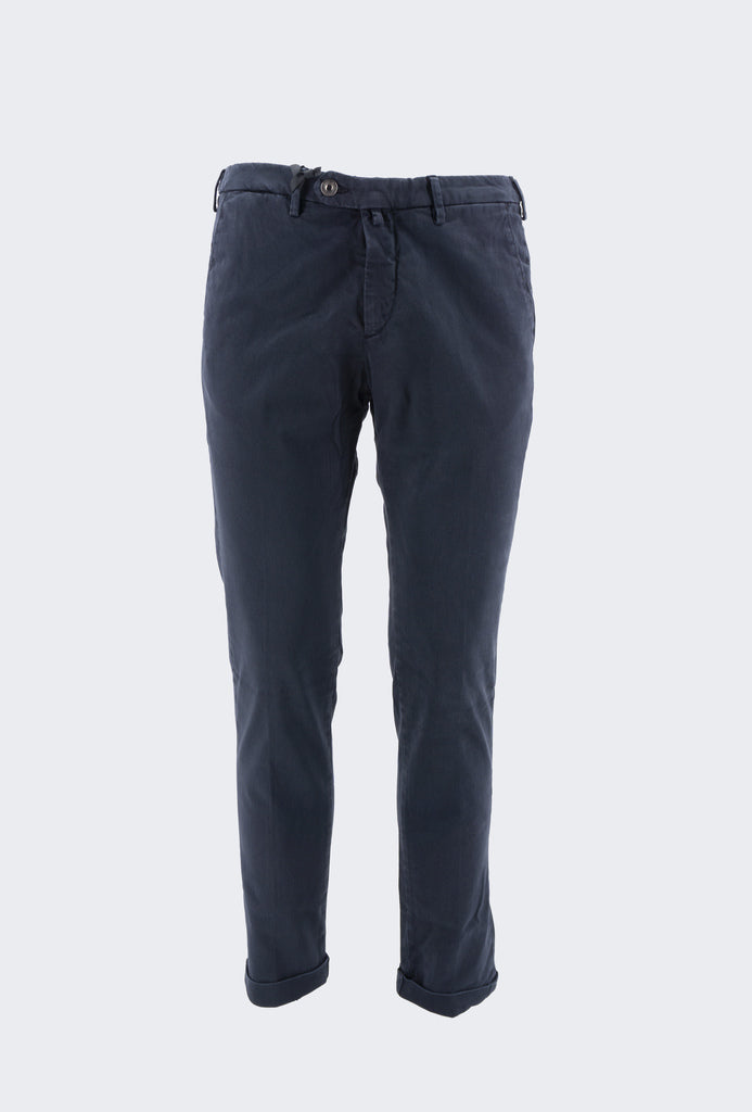 Pantalone Chino in Cotone / Blu - Ideal Moda