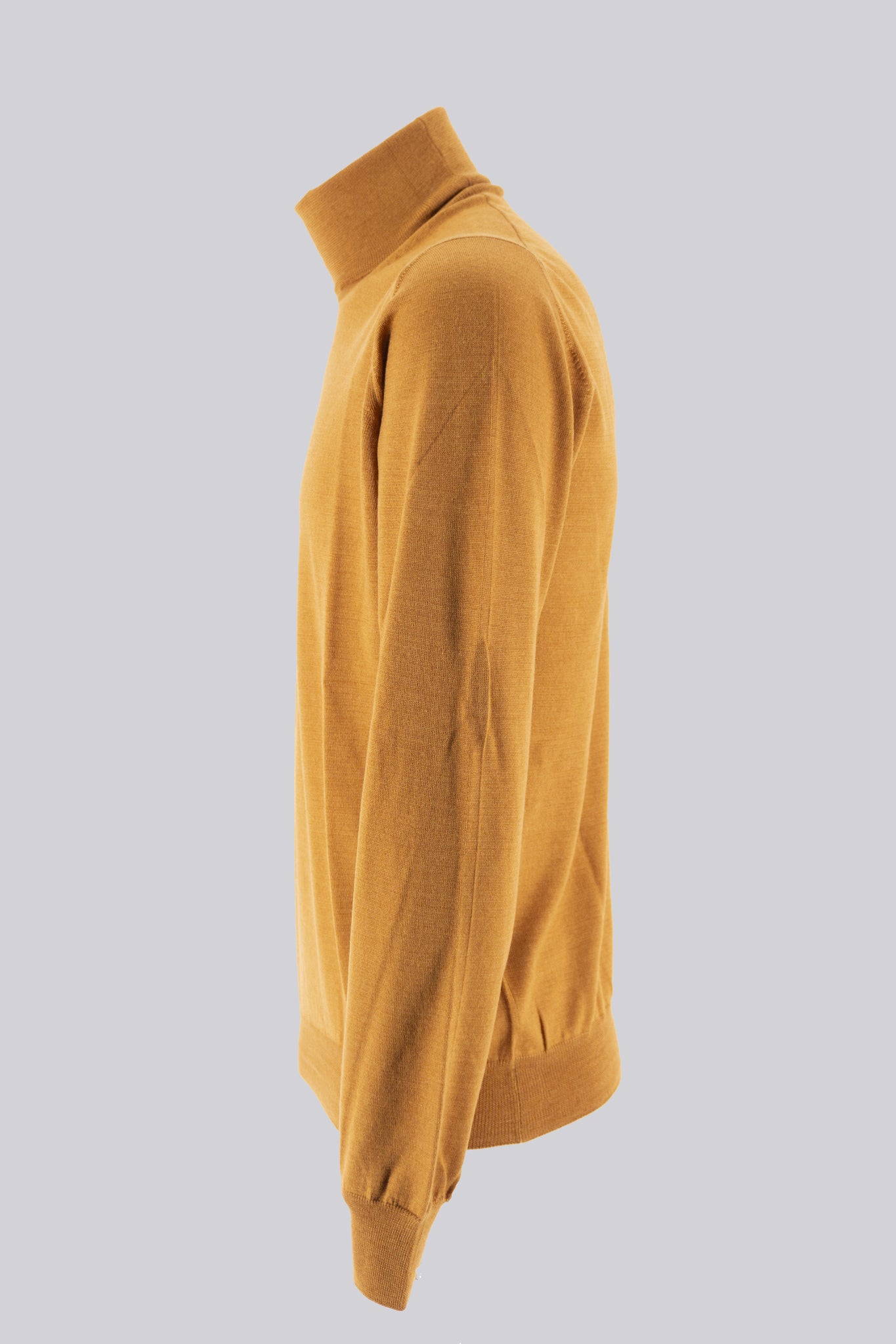 Maglia Collo Alto in Seta / Beige - Ideal Moda