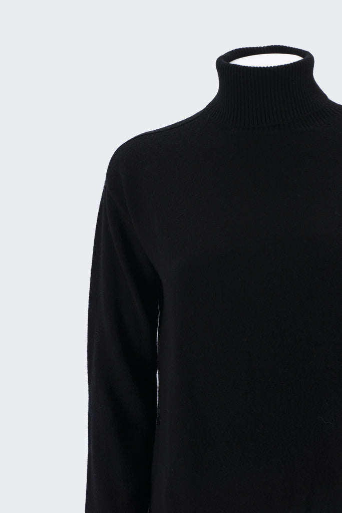 Maglia a Collo Alto / Nero - Ideal Moda