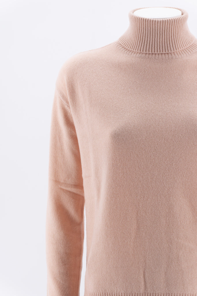 Maglia a Collo Alto / Rosa - Ideal Moda