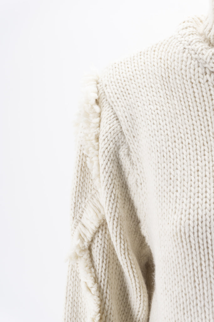 Collo Alto con Spalline / Bianco - Ideal Moda