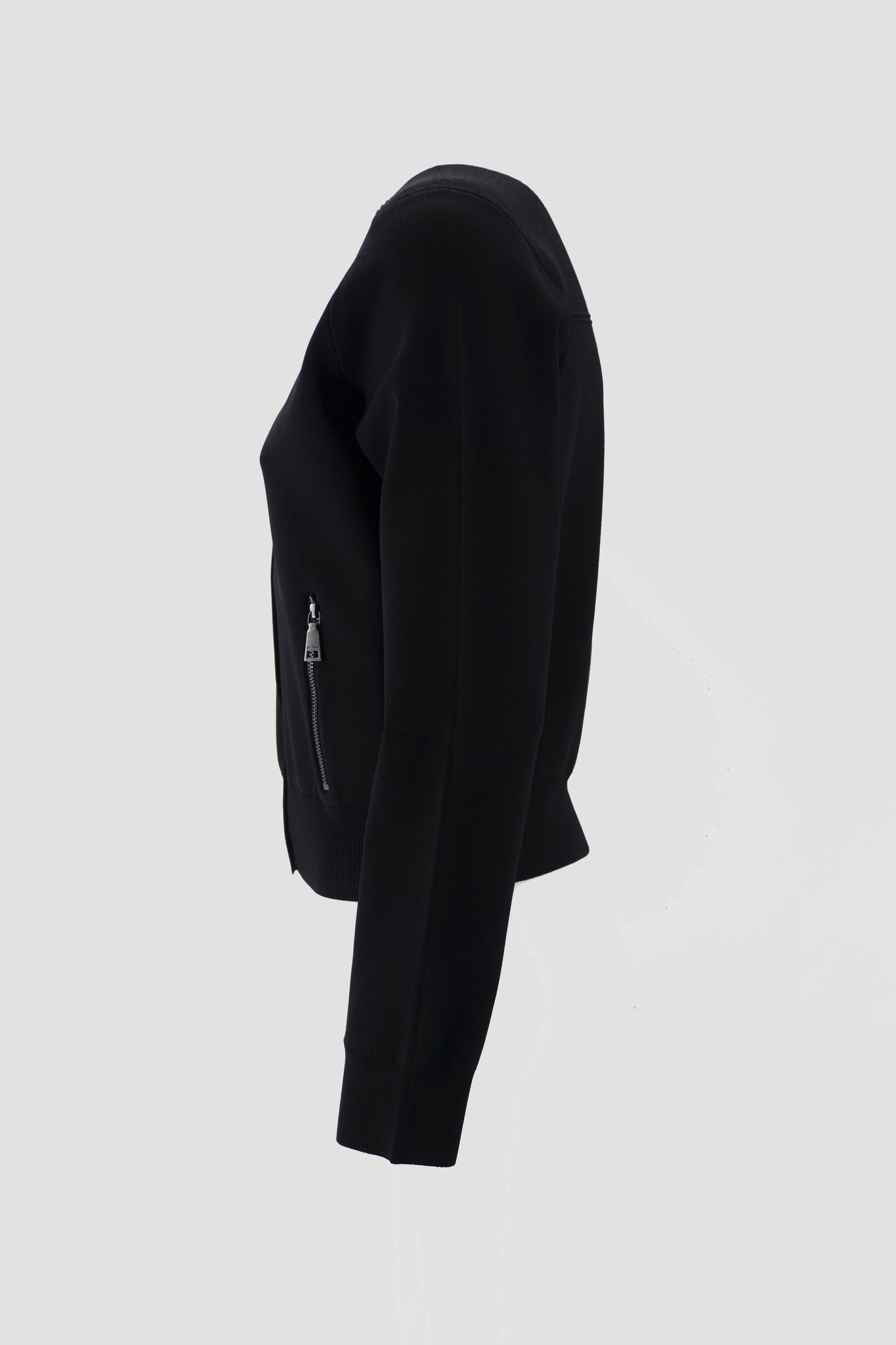 Maglia con Zip / Nero - Ideal Moda