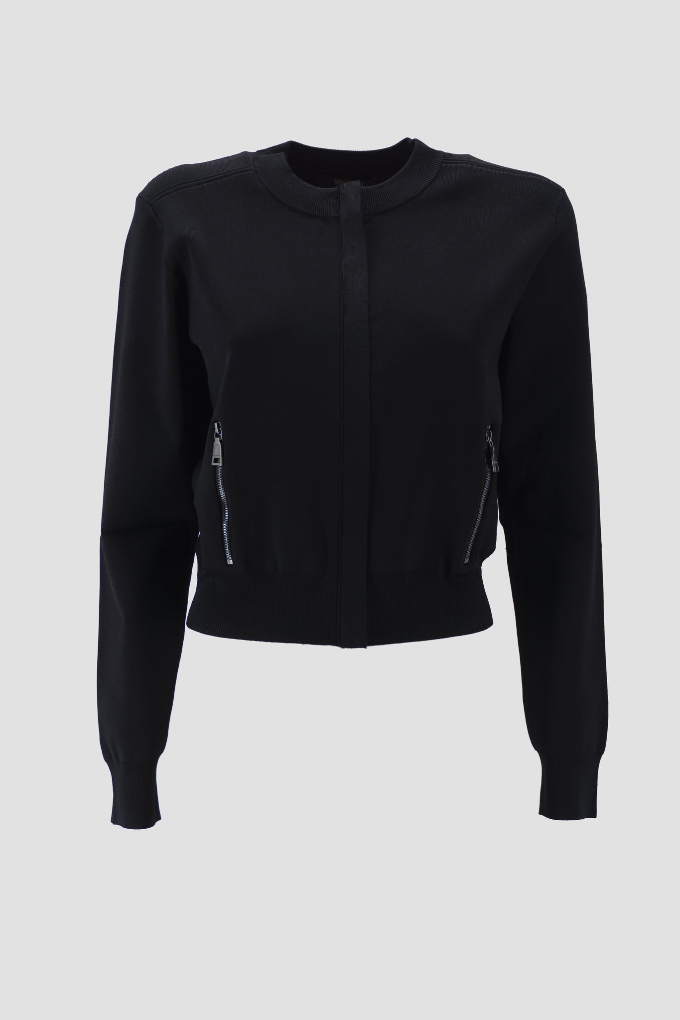 Maglia con Zip / Nero - Ideal Moda