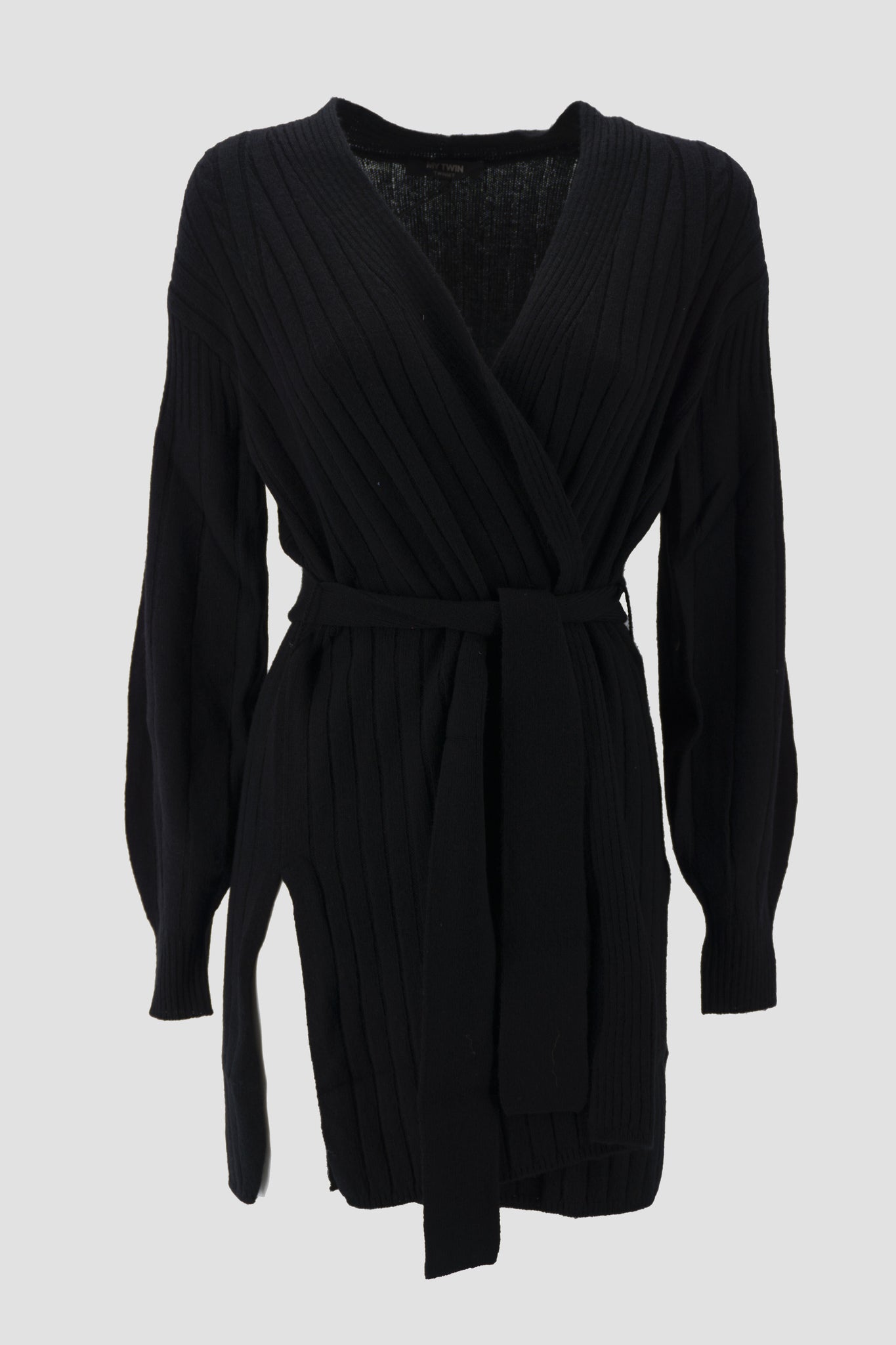 Maglia con Cintura / Nero - Ideal Moda